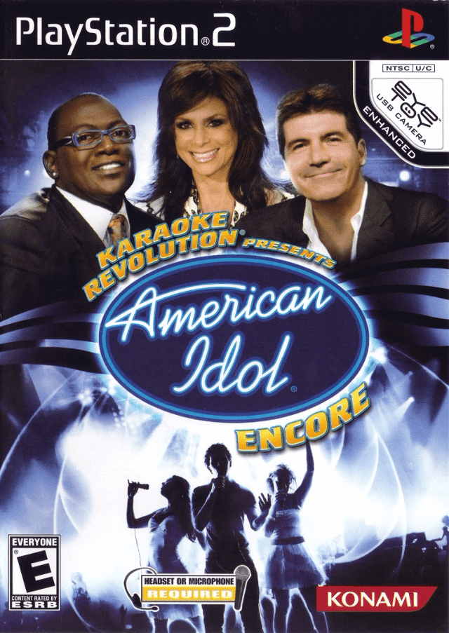 Karaoke Revolution American Idol Encore [Bundle] box art for Playstation 2